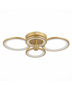 SLE200322-04 Светильник потолочный Золотистый/Белый LED 1*100W 3000-6000K LETO-foto4