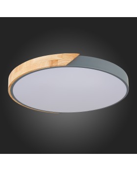 SLE200972-01 Светильник потолочный Серый, Светлое дерево/Белый LED 1*45W 3000K/4000K/6000K FESTA-foto12
