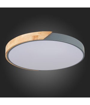 SLE200972-01 Светильник потолочный Серый, Светлое дерево/Белый LED 1*45W 3000K/4000K/6000K FESTA-foto12