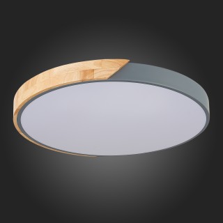 SLE200972-01 Светильник потолочный Серый, Светлое дерево/Белый LED 1*45W 3000K/4000K/6000K FESTA-foto12