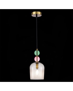 SL2000.223.01 Подвес ST-Luce Золотистый/Розовый E14 1*40W GEA-foto4