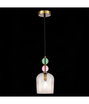 SL2000.223.01 Подвес ST-Luce Золотистый/Розовый E14 1*40W GEA-foto4