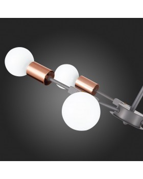 SLE106403-06 Люстра подвесная Серый, Розовое золото E27 6*60W PALARE-foto12