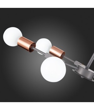 SLE106403-06 Люстра подвесная Серый, Розовое золото E27 6*60W PALARE-foto12