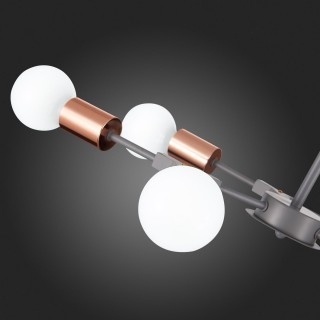 SLE106403-06 Люстра подвесная Серый, Розовое золото E27 6*60W PALARE-foto12