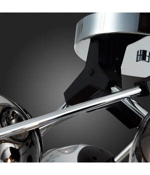 SLE106002-08 Люстра потолочная Хром, Черный/Дымчатый E14 8*40W MAREA-foto3