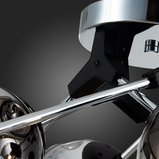 SLE106002-08 Люстра потолочная Хром, Черный/Дымчатый E14 8*40W MAREA-foto3