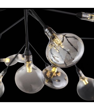 SL411.443.45 Люстра подвесная ST-Luce Черный/Дымчатый G4 45*1,5W RICCARDO-foto6