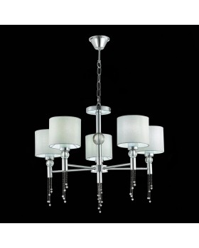 SLE105173-05 Светильник подвесной Хром/Серый E27 5*60W PRIMMA-foto11