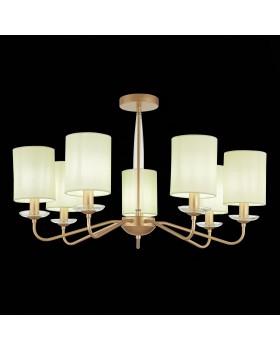 SLE108002-07 Люстра потолочная Золотистый/Бежевый E14 7*40W RITA-foto9