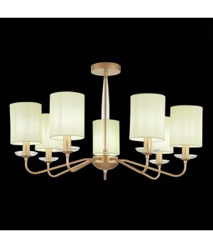 SLE108002-07 Люстра потолочная Золотистый/Бежевый E14 7*40W RITA-foto9