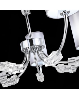 SLE156002-07 Люстра потолочная Хром/Серый E14 7*40W EMMI-foto9