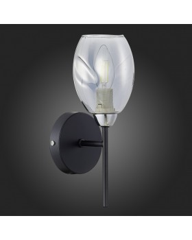 SLE155511-01 Бра Черный, Хром/Дымчатый E14 1*40W GLOA-foto6