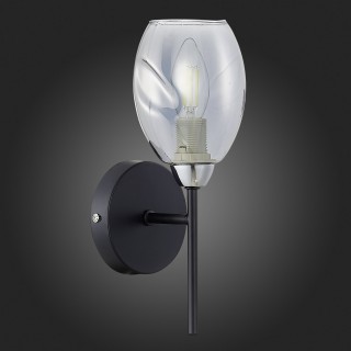 SLE155511-01 Бра Черный, Хром/Дымчатый E14 1*40W GLOA-foto6