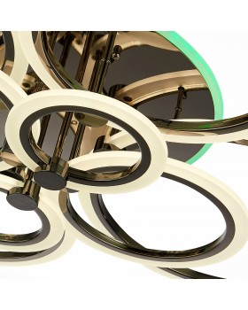 SLE500582-08RGB Светильник потолочный Темный хром/Белый LED 1*212W RGB 15W 3000-6000K CERINA-foto6