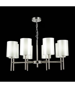SLE107303-08 Светильник подвесной Никель/Белый E14 8*40W NOIA-foto4