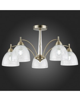 SLE104402-05 Люстра потолочная Бронза/Прозрачный E27 5*60W NUELE-foto7