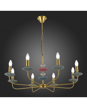 SLE1117-203-08 Люстра подвесная Золотистый E14 8*40W ATTIC-foto7