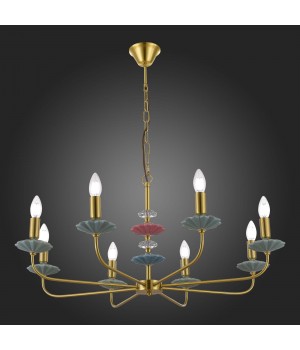 SLE1117-203-08 Люстра подвесная Золотистый E14 8*40W ATTIC-foto7