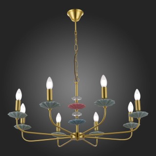 SLE1117-203-08 Люстра подвесная Золотистый E14 8*40W ATTIC-foto7