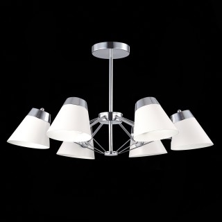 SLE155802-06 Люстра потолочная Хром/Белый E14 6*40W VARIO-foto3