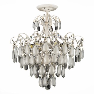 SLE160302-06 Светильник потолочный Золотистый/Белый матовый E14 6*60W MAGONZA-foto14