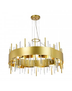 SL1633.203.16 Люстра подвесная ST-Luce Матовое золото/Матовое золото,Прозрачный E14 16*40W OLVERA-foto3