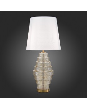 SL1001.204.01 Прикроватная лампа ST-Luce Латунь,Коньячный/Кремовый E27 1*40W REXITE-foto5