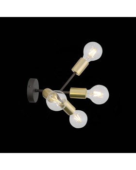 SL437.401.04 Бра ST-Luce Золотистый,Черный E27 4*60W FOGLIONE-foto5