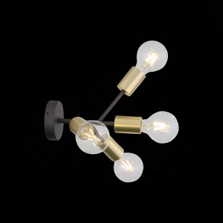 SL437.401.04 Бра ST-Luce Золотистый,Черный E27 4*60W FOGLIONE-foto5