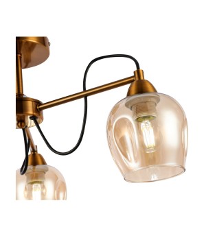 SLE110002-03 Люстра потолочная Бронза/Янтарный E27 3*60W ACRO-foto3