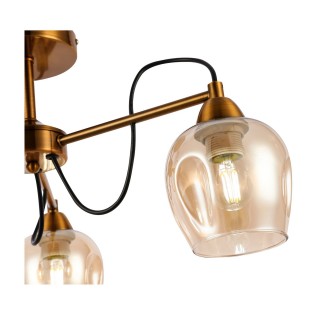 SLE110002-03 Люстра потолочная Бронза/Янтарный E27 3*60W ACRO-foto3