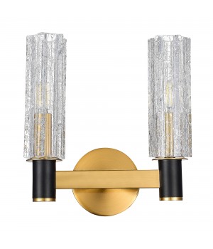 SL1238.301.02 Бра ST-Luce Латунь/Кракелированное стекло E14 2*40W CASALI-foto2