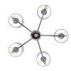 SLE105173-05 Светильник подвесной Хром/Серый E27 5*60W PRIMMA