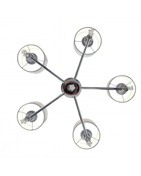 SLE105173-05 Светильник подвесной Хром/Серый E27 5*60W PRIMMA-foto12