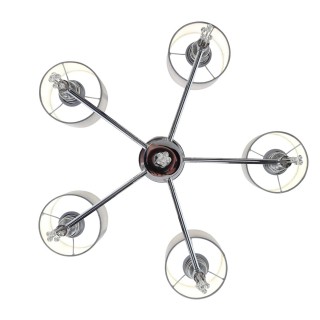 SLE105173-05 Светильник подвесной Хром/Серый E27 5*60W PRIMMA-foto12