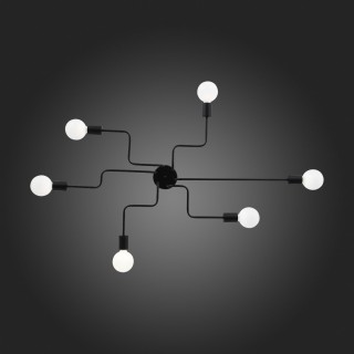 SL419.442.06 Люстра потолочная Черный E27 6*60W ANO-foto8