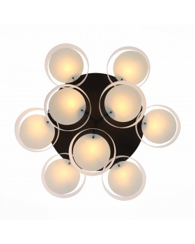 SL483.402.09 Люстра потолочная Черный/Белый E27 9*60W FORESTA-foto2