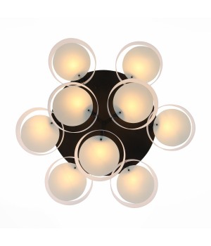 SL483.402.09 Люстра потолочная Черный/Белый E27 9*60W FORESTA-foto2