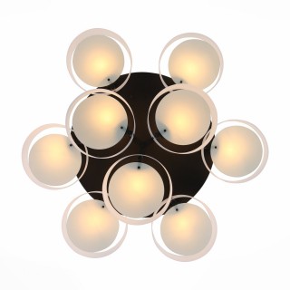 SL483.402.09 Люстра потолочная Черный/Белый E27 9*60W FORESTA-foto2