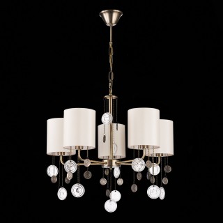 SLE107933-05 Люстра подвесная Бронза/Бежевый E14 5*40W SEVILLA-foto8