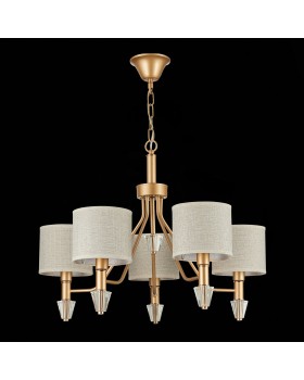 SLE107003-05 Люстра подвесная Золотистый/Бежевый E14 5*40W VILEDE-foto8