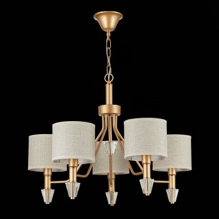 SLE107003-05 Люстра подвесная Золотистый/Бежевый E14 5*40W VILEDE-foto8