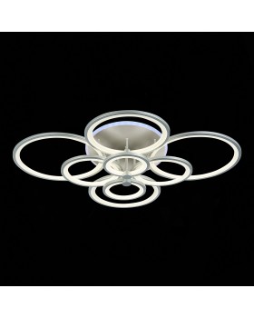 SLE200392-08RGB Светильник потолочный Серебристый/Белый LED 1*256W RGB 15W 3000-6000K LETO-foto2