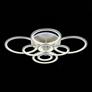 SLE200392-08RGB Светильник потолочный Серебристый/Белый LED 1*256W RGB 15W 3000-6000K LETO-foto2