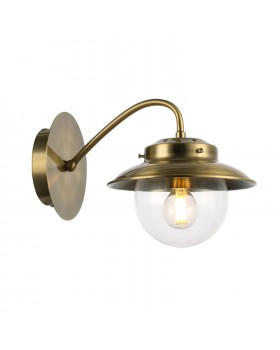 SLE110101-01 Светильник настенный Античная бронза/Прозрачный E14 1*40W GARONNI-foto3