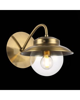 SLE110101-01 Светильник настенный Античная бронза/Прозрачный E14 1*40W GARONNI-foto4