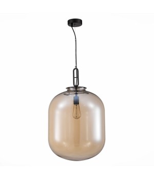 SL1050.423.01 Светильник подвесной ST-Luce Черный/Коньячный E27 1*40W BURASCA-foto2