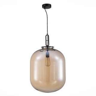 SL1050.423.01 Светильник подвесной ST-Luce Черный/Коньячный E27 1*40W BURASCA-foto2