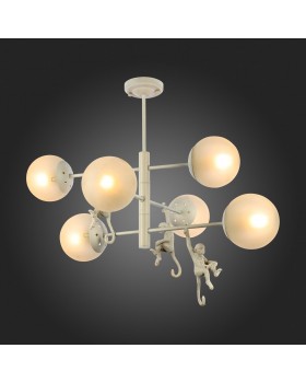 SLE115103-06 Люстра потолочная Белый/Белый E14 6*60W TENATO-foto7